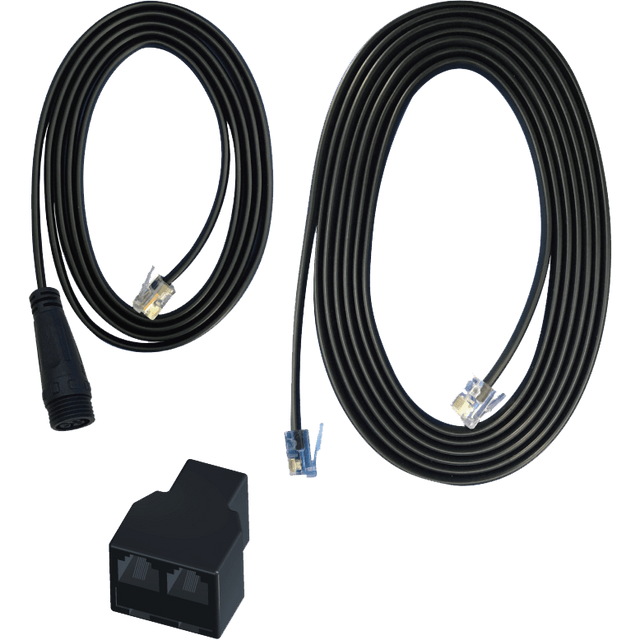Trolmaster Hydro-X RJ12 to 3Pin IP67 Cable Set