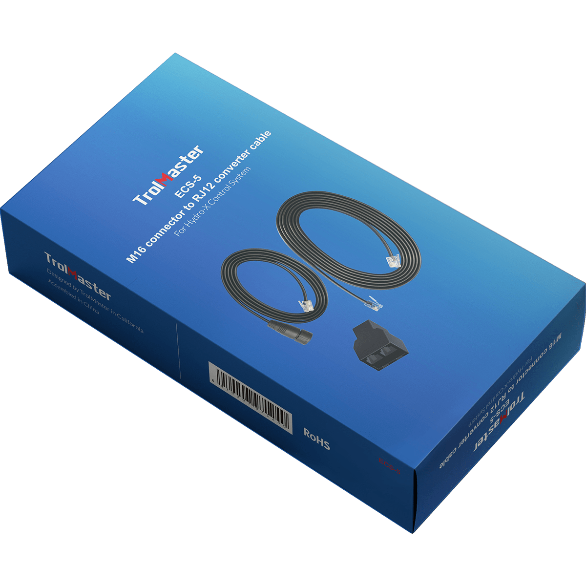 Trolmaster RJ12 to M16 Push Lock Waterproof Connector Cable Set - Box