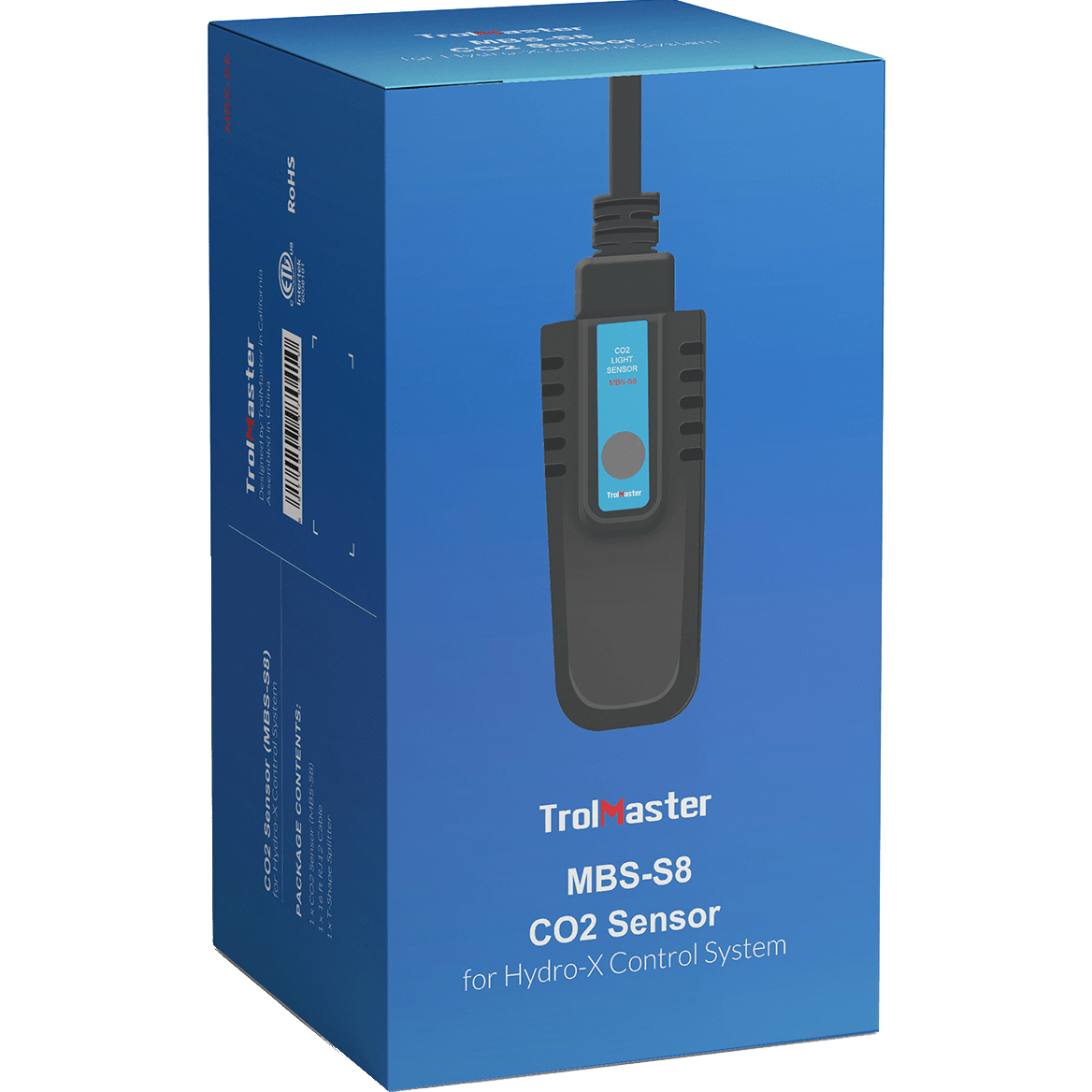 TrolMaster Hydro-X Sensor - MBS-S8 CO2 Sensor - Box