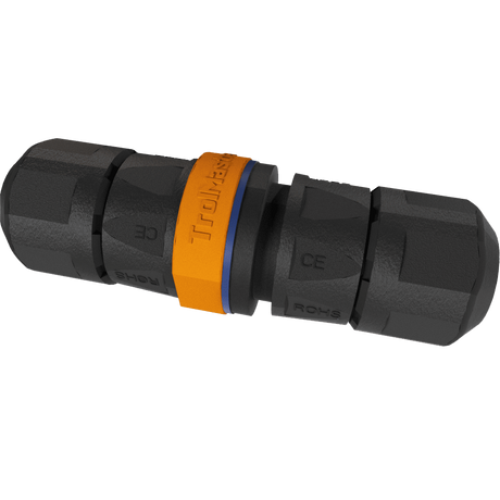 Trolmaster RJ12 Waterproof Straight-Through Inline Coupler  - Angle