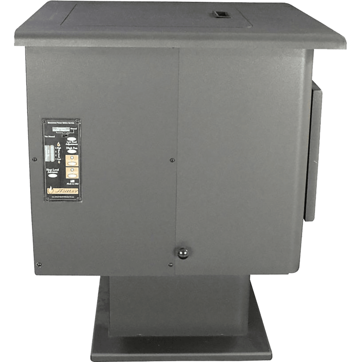 US Stove 5040 Small Pellet Stove - Left Side