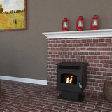 US Stove 5040 Small Pellet Stove - in Family Room