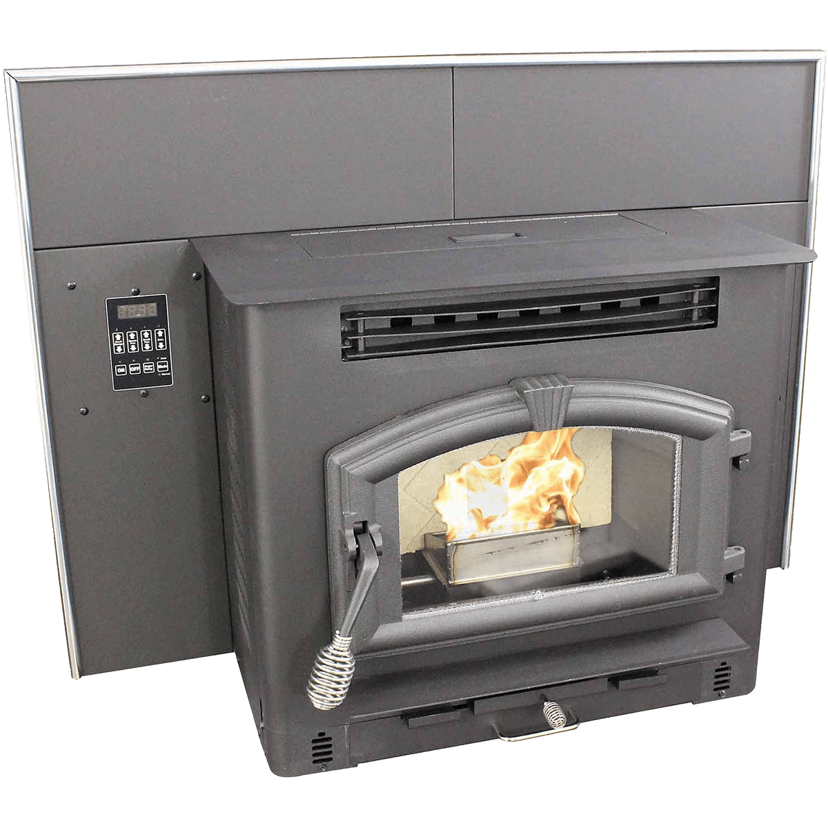US Stove 6041i Multi-Fuel Stove Insert - Left Angle
