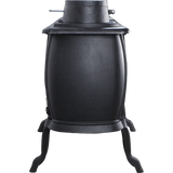 US Stove 900 Sq. Ft. Cast Iron Wood Stove - Back