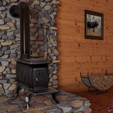 US Stove 900 Sq. Ft. Cast Iron Wood Stove