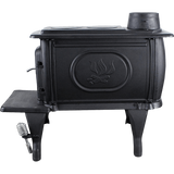 US Stove 900 Sq. Ft. Cast Iron Wood Stove - Left Side