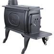 US Stove 900 Sq. Ft. Cast Iron Wood Stove