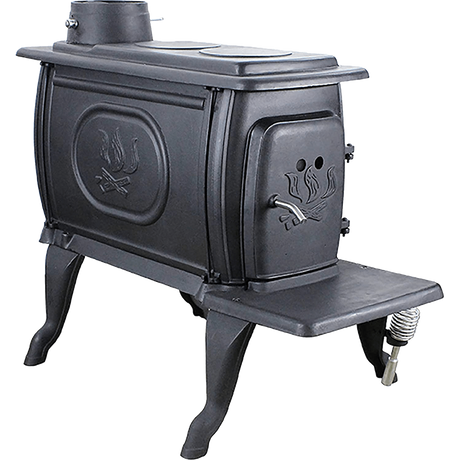 US Stove 900 Sq. Ft. Cast Iron Wood Stove