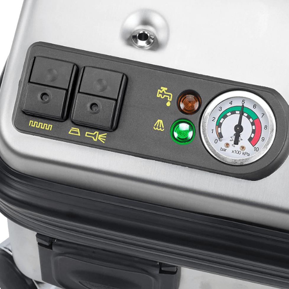 Vapor Clean Pro6 Solo Powerful Steam Cleaner - Controls with pressure gauge.