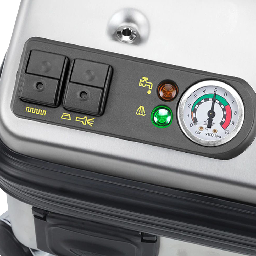 Vapor Clean Pro6 Solo Powerful Steam Cleaner - Controls with pressure gauge.