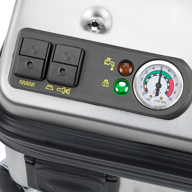Vapor Clean Pro6 Solo Powerful Steam Cleaner - Controls with pressure gauge.