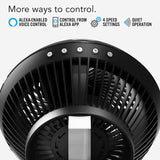 Vornado 660 AE Large Air Circulator Fan w/ Alexa - Features include Alexa voice control, 4 speed settings, and quiet operation.