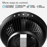 Vornado 660 AE Large Air Circulator Fan w/ Alexa - Features include Alexa voice control, 4 speed settings, and quiet operation.