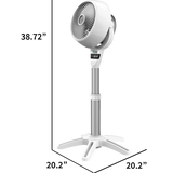 Vornado 6803DC Pedestal Fan - Dimensions