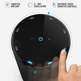 Vornado Atom 1 Oscillating Desktop Tower Fan - Soft Touch Button Controls
