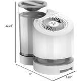 Vornado EV100 Whole Room Humidifier - Dimensions