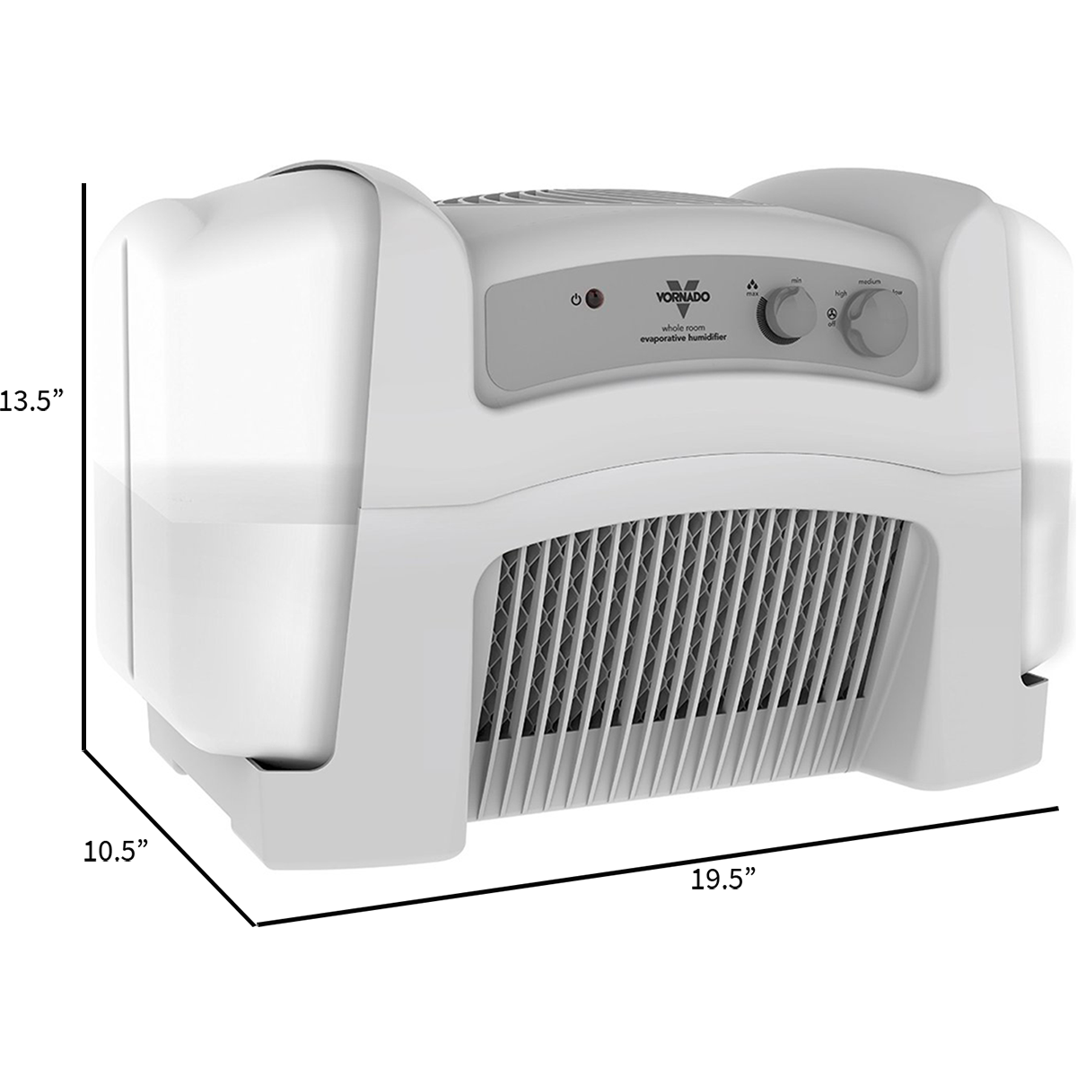 Vornado Evap40 Vortex Whole Room Humidifier - Dimensions