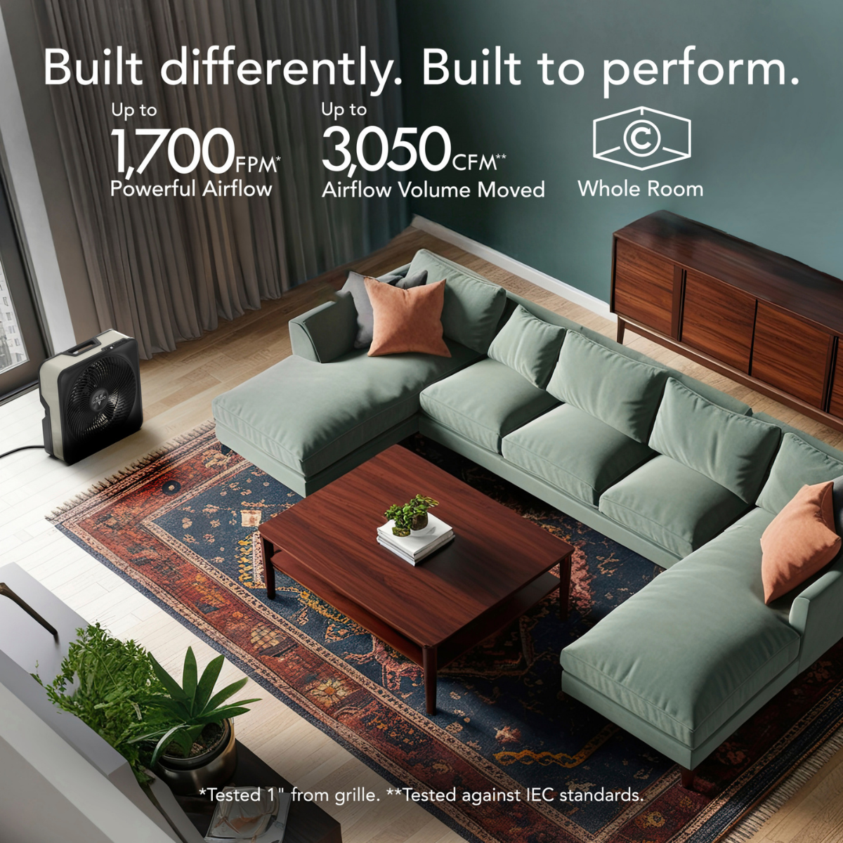Vornado Model 80X High Velocity Electric Box Fan - Infographic 1