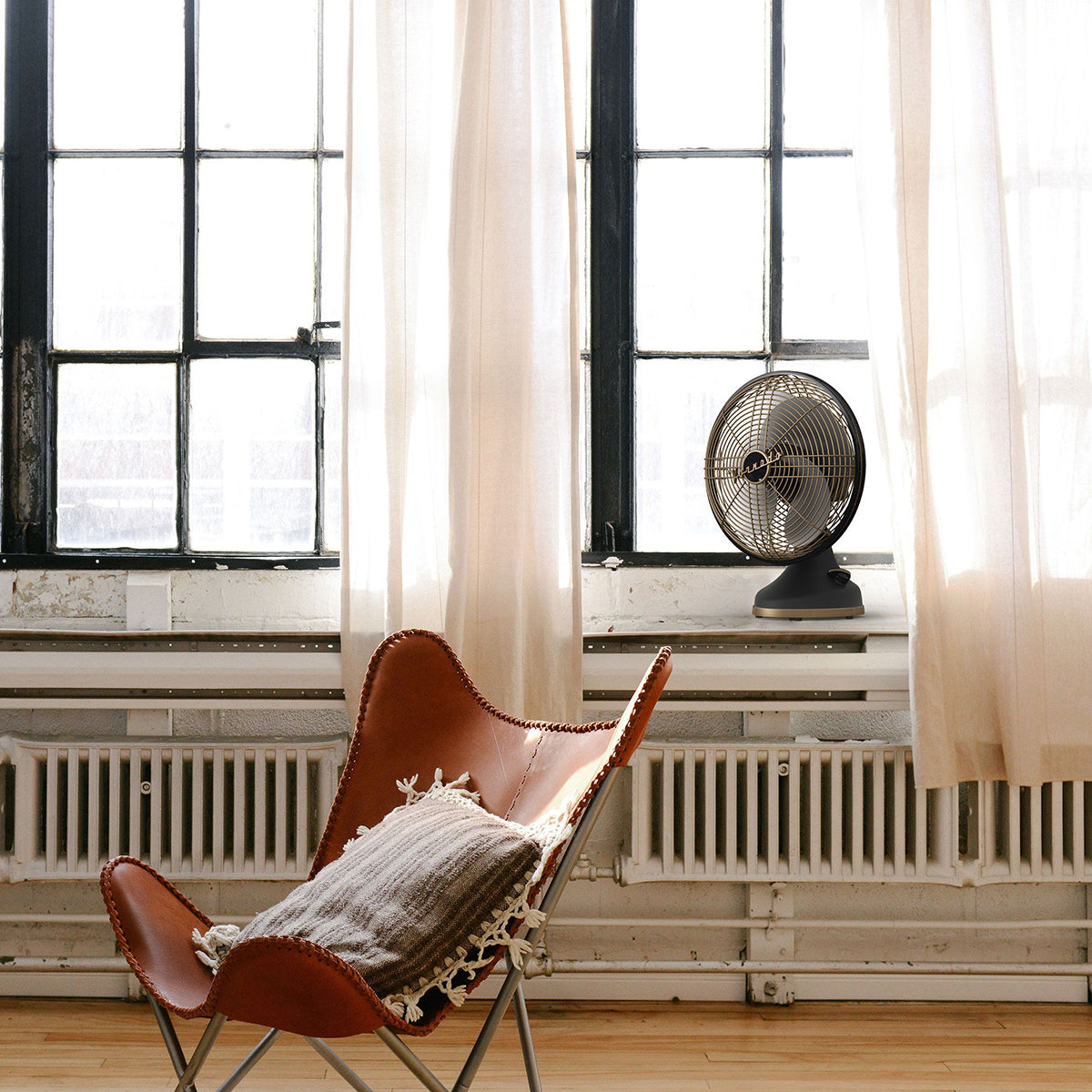Vornado Silver Swan Alchemy Fan Gunmetal Lifestyle