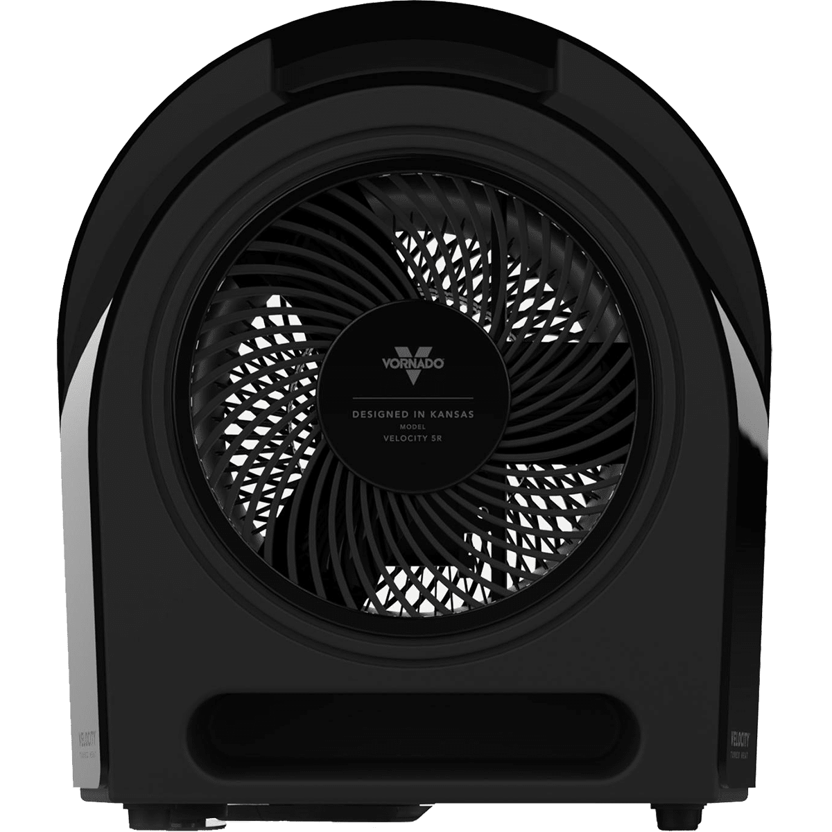 Vornado Velocity 5R Whole Room Space Heater Black - Back View
