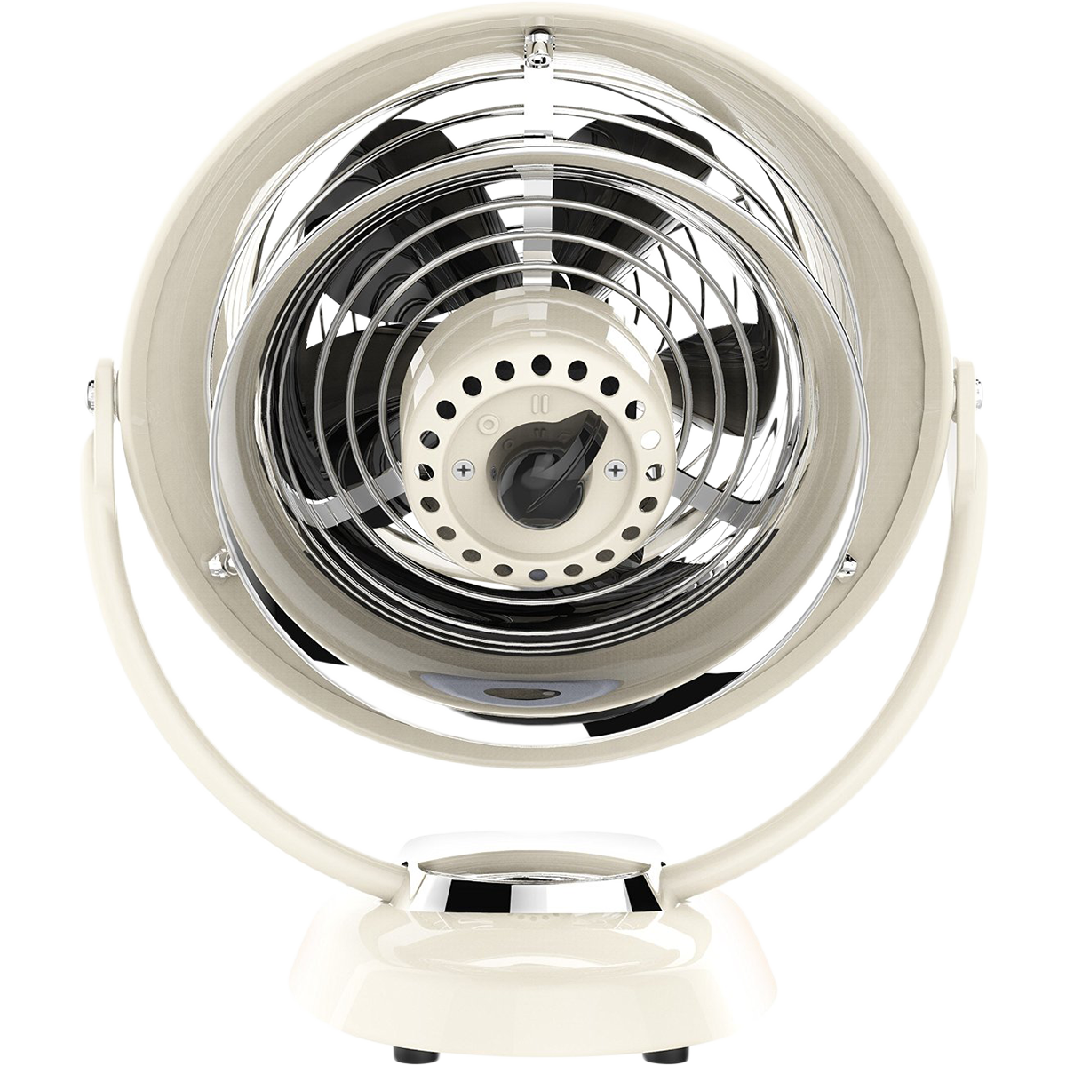 VFan Vintage Air Circulator - Vintage White - Control Knob Back View