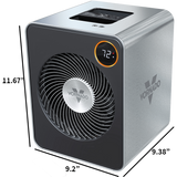 Vornado VMH600 Stainless Steel Heater - Dimensions