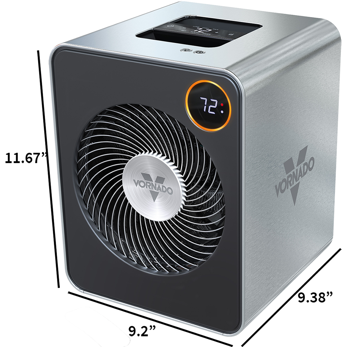 Vornado VMH600 Stainless Steel Heater - Dimensions