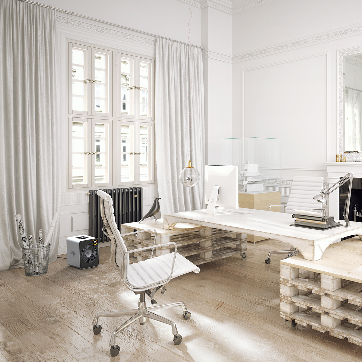Vornado VMH600 Stainless Steel Heater - in Home Office