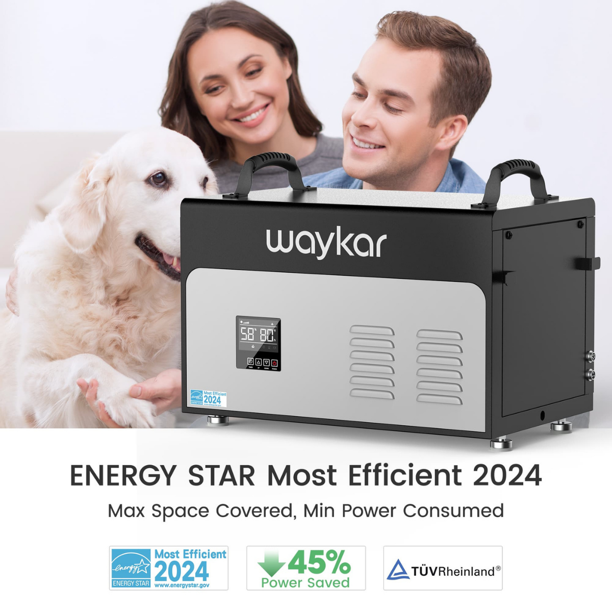 Waykar 130 Pint Crawlspace Energy Star Dehumidifier with Pump - Infographic 2
