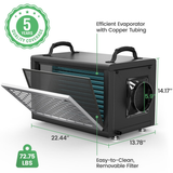Waykar 130 Pint Crawlspace Energy Star Dehumidifier with Pump - Infographic 7