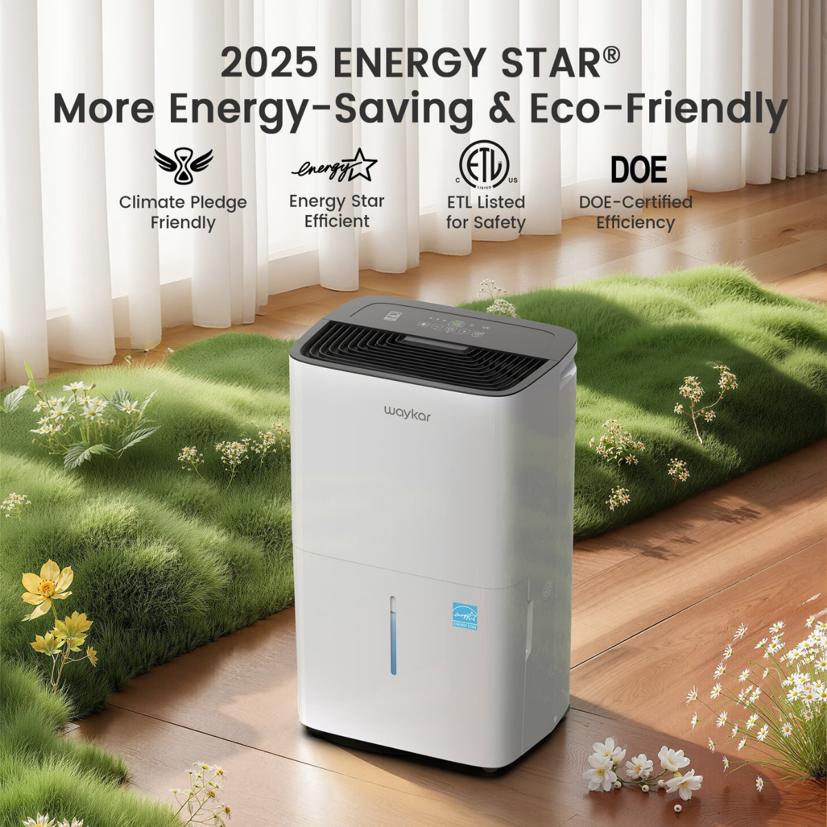 Waykar 54 Pint Energy Star Dehumidifier - Infographic 2