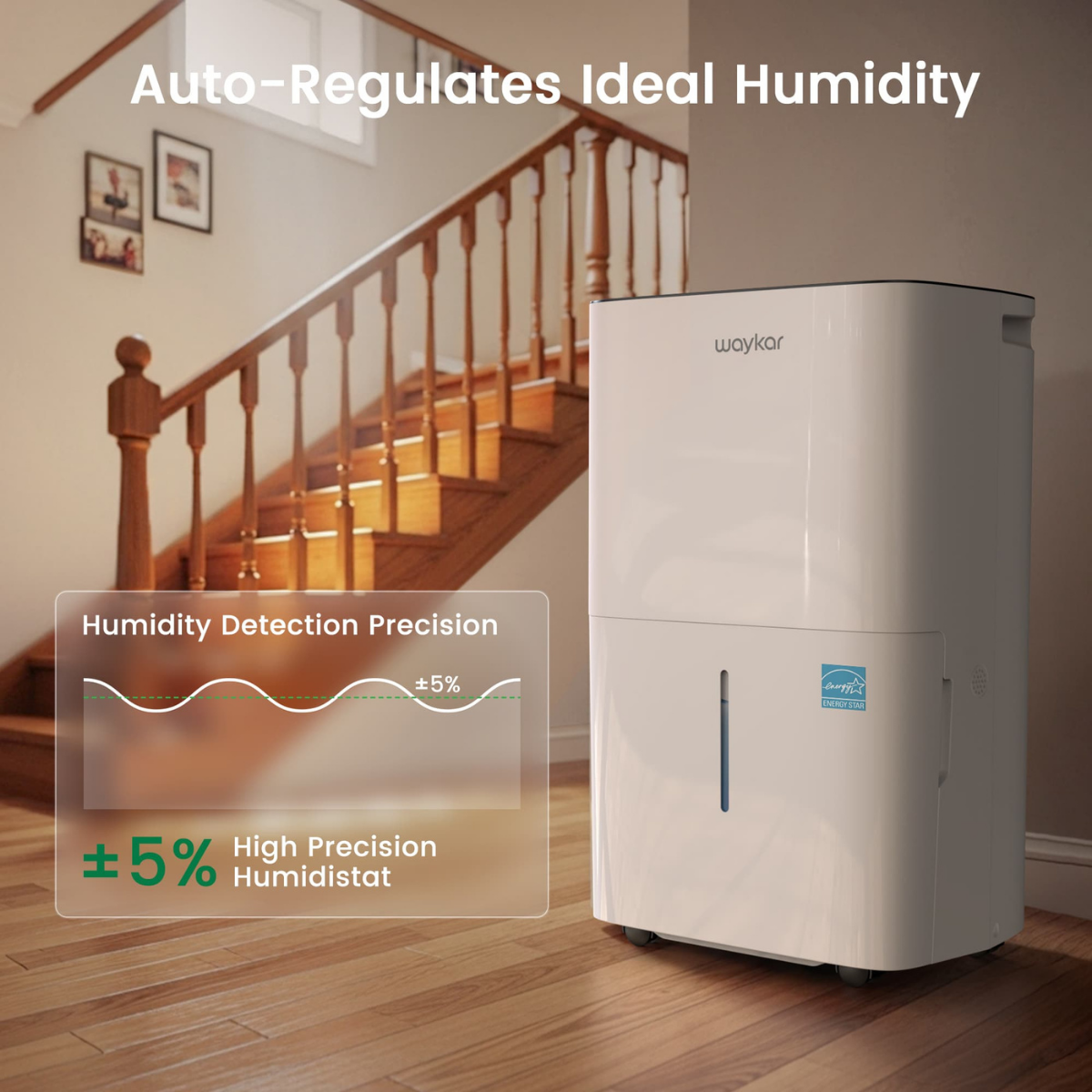Waykar 54 Pint Energy Star Dehumidifier - Infographic 3