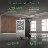 Waykar 155 Pint Portable Dehumidifier with Pump - Infographic 2
