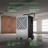 Waykar 216 Pint Portable Dehumidifier with Pump - Infographic 2
