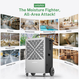 Waykar 216 Pint Portable Dehumidifier with Pump - Infographic 8