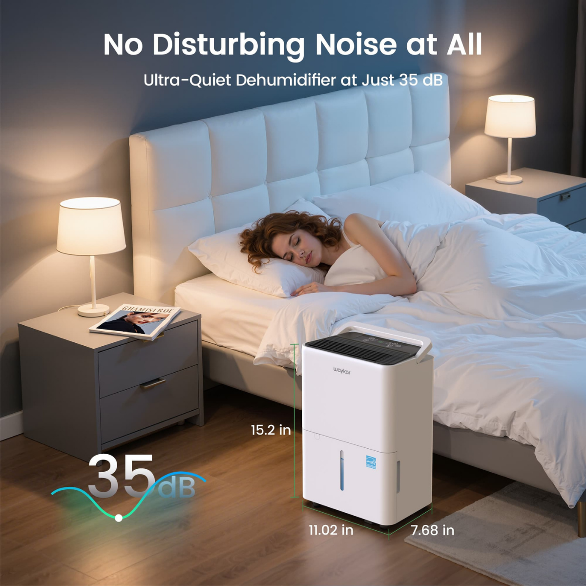 Waykar 13 Pint Energy Star Dehumidifier - Infographic 4