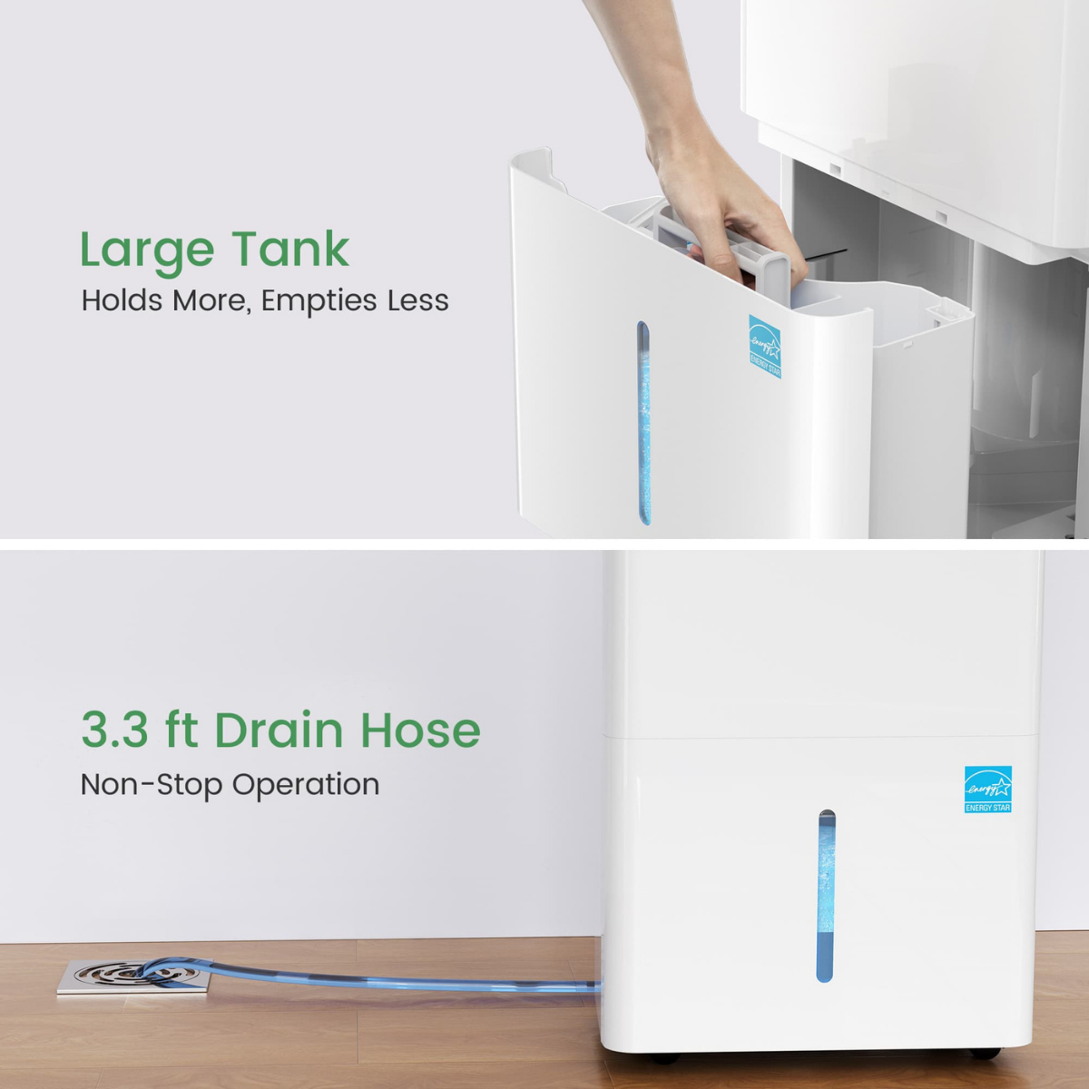 Waykar 80, 120, 150 Pint Energy Star Dehumidifier - Infographic 7