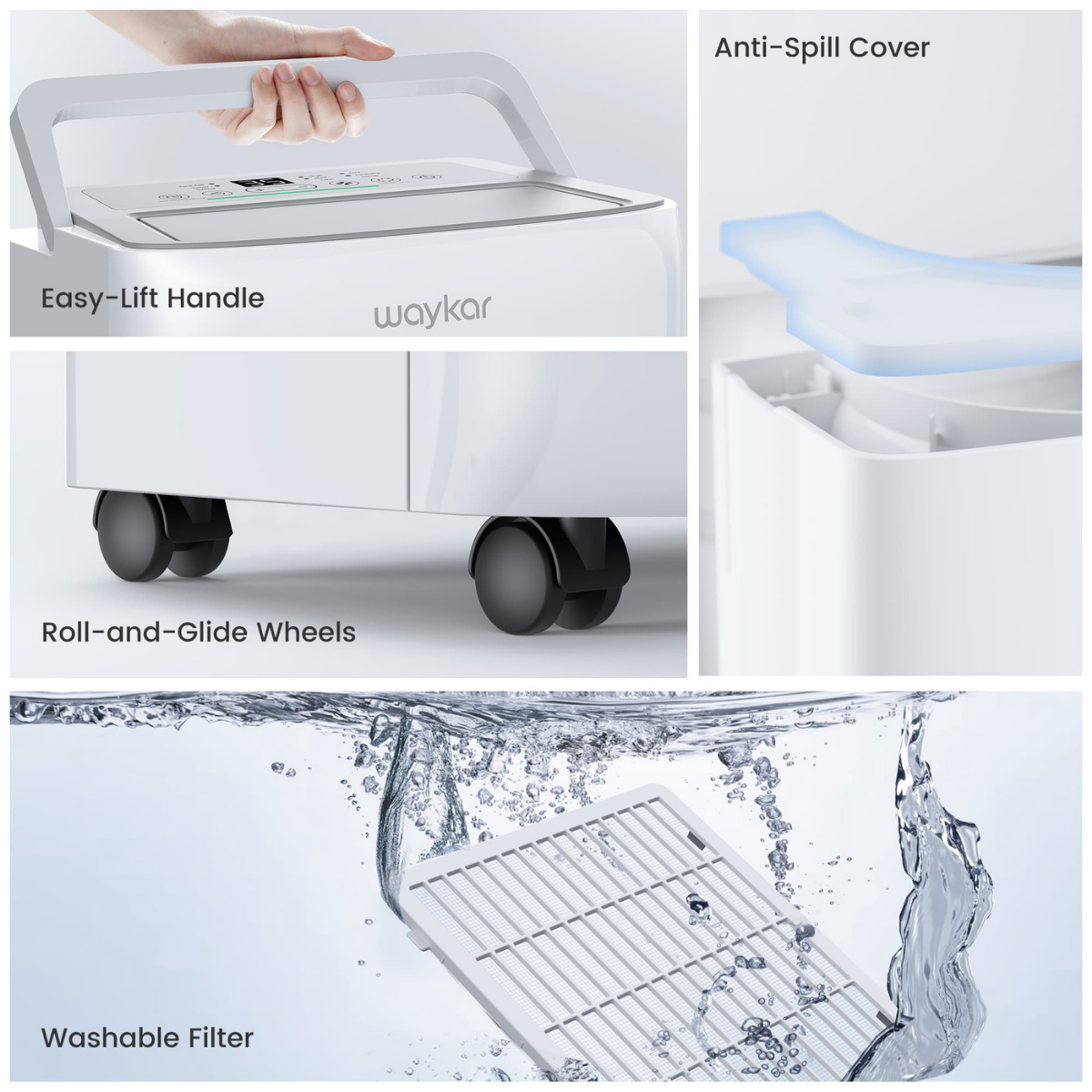 Waykar 80, 120, 150 Pint Energy Star Dehumidifier - Infographic 8