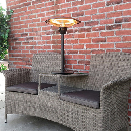 Westinghouse 1500 Watt Electric Tabletop Patio Heater - on Patio