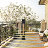 Westinghouse 1500 Watt Infrared Oscillating Electric Outdoor Heater - Heat Radiating Graphic