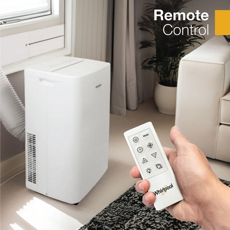 Whirlpool 14,000 BTU Portable AC with Dehumidifier - Easy to Use Remote
