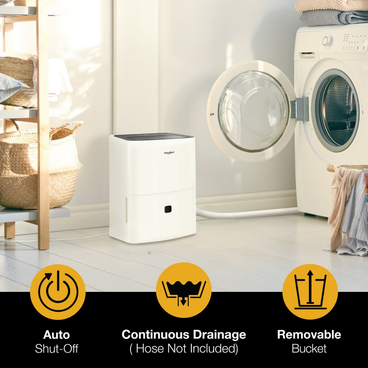 Whirlpool 25 Pint Dehumidifier - Infographic 2
