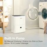 Whirlpool 50 Pint Energy Star Dehumidifier with Optional Pump - Infographic 6