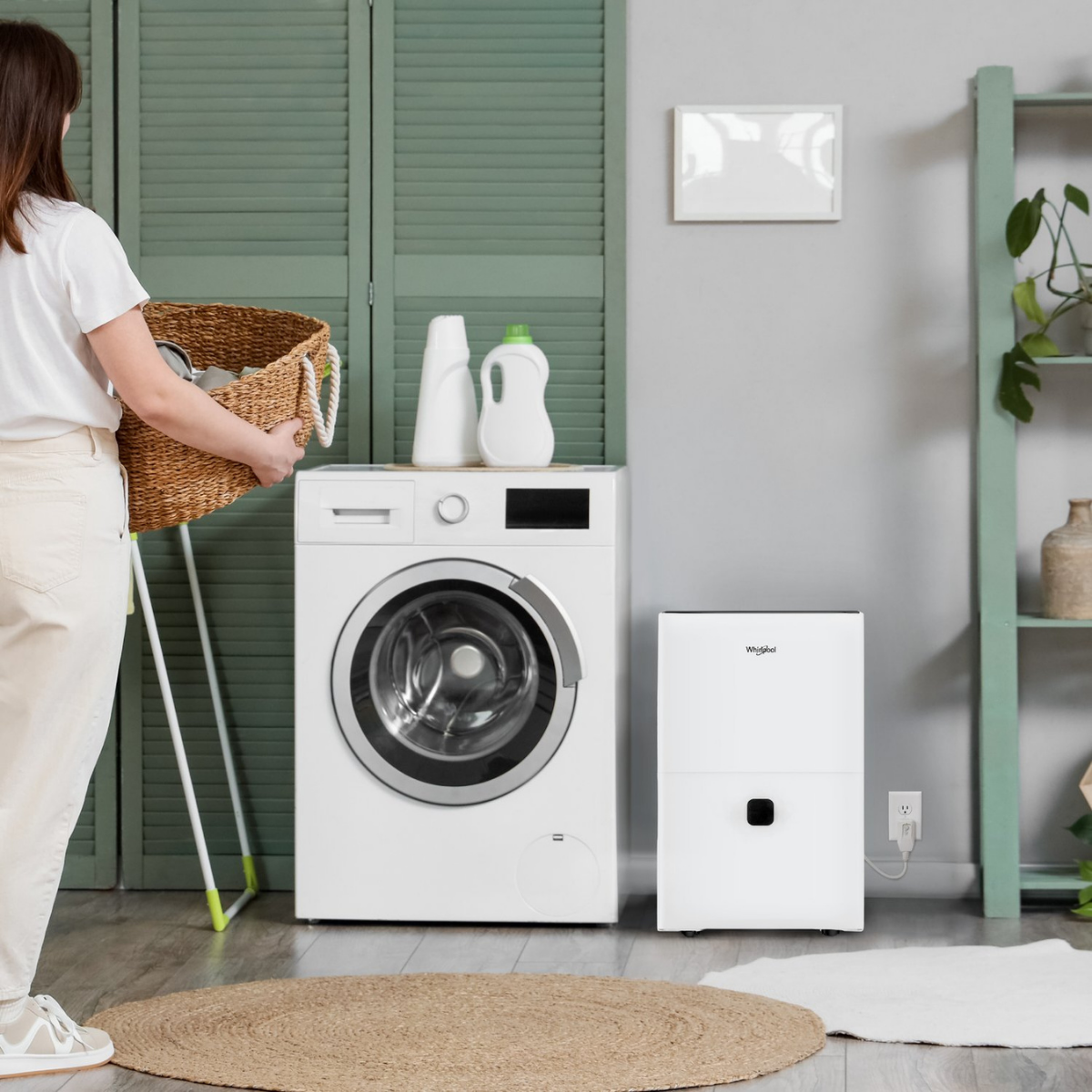 Whirlpool 50 Pint Energy Star Dehumidifier with Optional Pump - Lifestyle 3