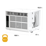 Whirlpool 8,000 BTU Window Air Conditioner - Dimensions