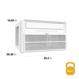 Whirlpool 15,000 BTU Inverter Window Air Conditioner - Dimensions