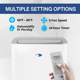 Whynter ARC-1050XP/XPH Smart WiFi Portable AC w/ Dehumidifier - Infographic 5