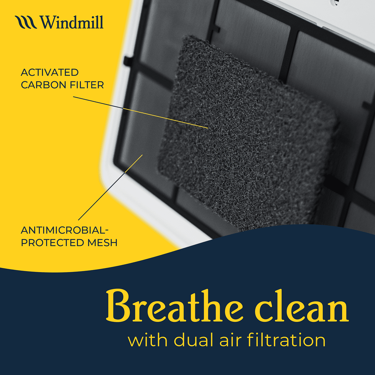 Windmill 10,000 BTU 115V Wi-Fi Enabled Window Air Conditioner w/Inverter - Breathe Clean