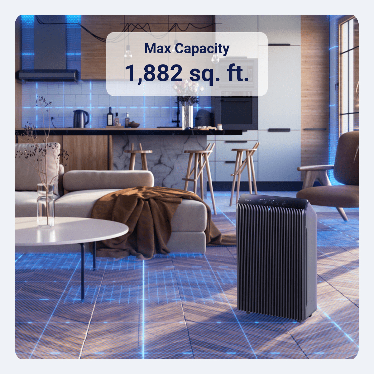 Winix True HEPA Large Room Smart Wi-Fi Air Purifier - Infographic 2