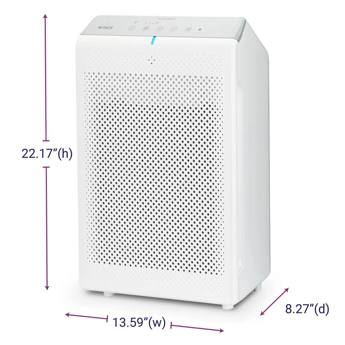 Winix 5530 Large Room Wi-Fi True HEPA Air Purifier - Dimensions